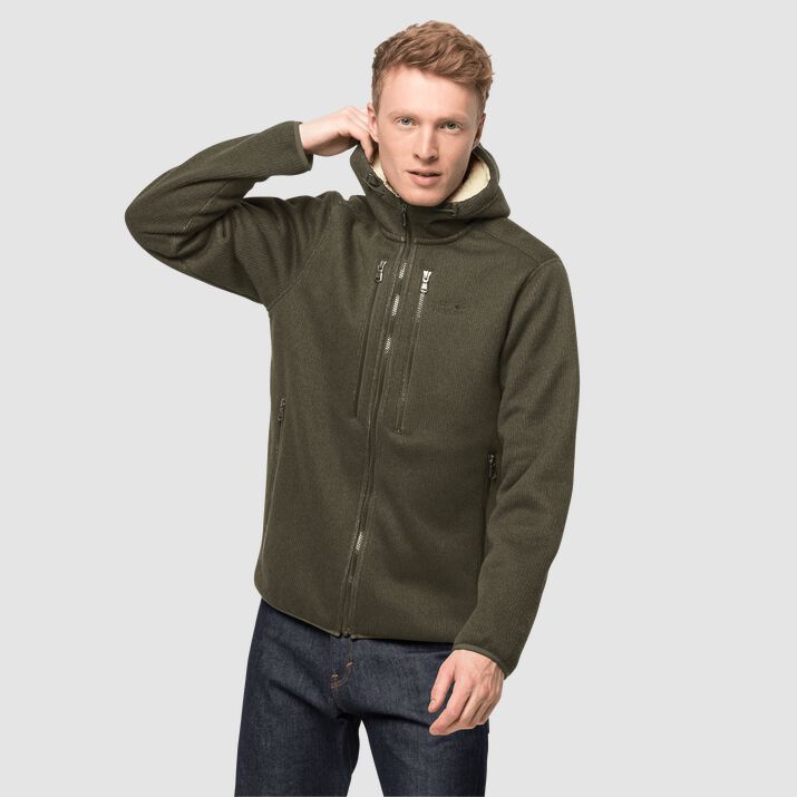 Chamarra Polar Jack Wolfskin Robson Hombre Verdes Mexico-2978561